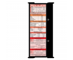 WhiteCoat Clipboard® Trifold - Black Pediatric Infant Edition