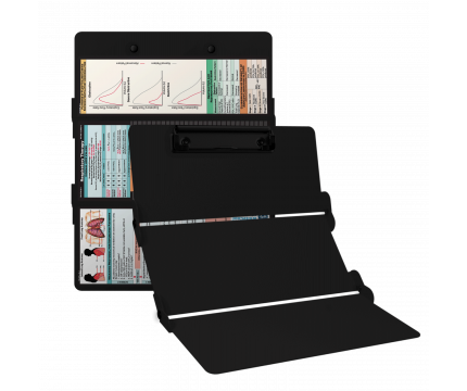 WhiteCoat Clipboard® Trifold - Blackout Respiratory Therapy Edition