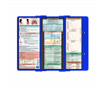 WhiteCoat Clipboard® Trifold - Blue Respiratory Therapy Edition