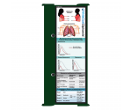 WhiteCoat Clipboard® Trifold - Green Respiratory Therapy Edition