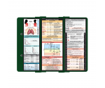 WhiteCoat Clipboard® Trifold - Green Respiratory Therapy Edition