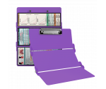 WhiteCoat Clipboard® Trifold - Lilac Respiratory Therapy Edition