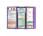 WhiteCoat Clipboard® Trifold - Lilac Respiratory Therapy Edition