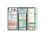 WhiteCoat Clipboard® Trifold - Mint Respiratory Therapy Edition
