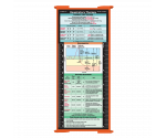 WhiteCoat Clipboard® Trifold - Orange Respiratory Therapy Edition