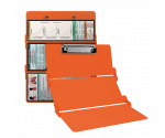 WhiteCoat Clipboard® Trifold - Orange Respiratory Therapy Edition