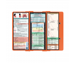 WhiteCoat Clipboard® Trifold - Orange Respiratory Therapy Edition