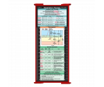 WhiteCoat Clipboard® Trifold - Red Respiratory Therapy Edition