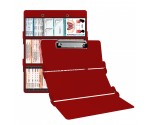 WhiteCoat Clipboard® Trifold - Red Respiratory Therapy Edition