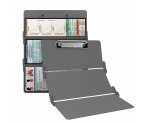 WhiteCoat Clipboard® Trifold - Silver Respiratory Therapy Edition