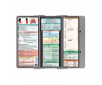 WhiteCoat Clipboard® Trifold - Silver Respiratory Therapy Edition