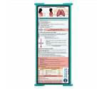 WhiteCoat Clipboard® Trifold - Teal Respiratory Therapy Edition