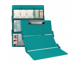 WhiteCoat Clipboard® Trifold - Teal Respiratory Therapy Edition