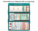 WhiteCoat Clipboard® Trifold - Teal Respiratory Therapy Edition