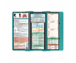 WhiteCoat Clipboard® Trifold - Teal Respiratory Therapy Edition