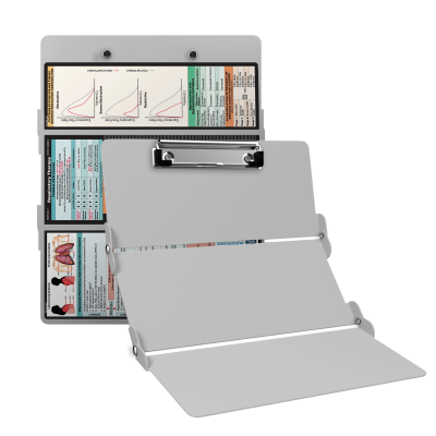 WhiteCoat Clipboard® Trifold - White Respiratory Therapy Edition