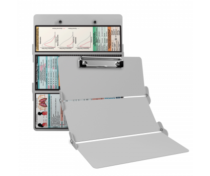 WhiteCoat Clipboard® Trifold - White Respiratory Therapy Edition