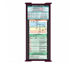 WhiteCoat Clipboard® Trifold - Wine Respiratory Therapy Edition