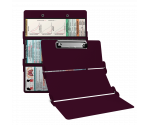 WhiteCoat Clipboard® Trifold - Wine Respiratory Therapy Edition