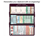 WhiteCoat Clipboard® Trifold - Wine Respiratory Therapy Edition