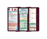 WhiteCoat Clipboard® Trifold - Wine Respiratory Therapy Edition