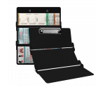 WhiteCoat Clipboard® Trifold - Black Respiratory Therapy Edition