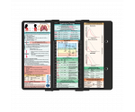 WhiteCoat Clipboard® Trifold - Black Respiratory Therapy Edition