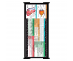 WhiteCoat Clipboard® Trifold - Black Veterinary Medicine Edition