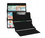 WhiteCoat Clipboard® Trifold - Black Veterinary Medicine Edition