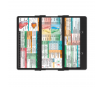 WhiteCoat Clipboard® Trifold - Black Veterinary Medicine Edition