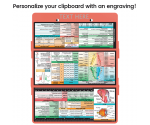 WhiteCoat Clipboard® Trifold - Coral Veterinary Medicine Edition
