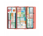 WhiteCoat Clipboard® Trifold - Coral Veterinary Medicine Edition