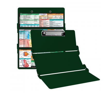 WhiteCoat Clipboard® Trifold - Green Veterinary Medicine Edition