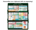 WhiteCoat Clipboard® Trifold - Green Veterinary Medicine Edition