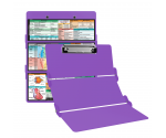 WhiteCoat Clipboard® Trifold - Lilac Veterinary Medicine Edition