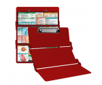 WhiteCoat Clipboard® Trifold - Red Veterinary Medicine Edition