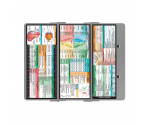 WhiteCoat Clipboard® Trifold - Silver Veterinary Medicine Edition