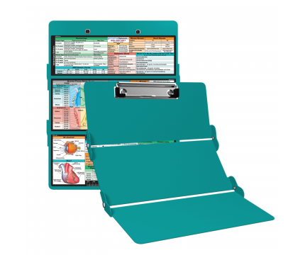 WhiteCoat Clipboard® Trifold - Teal Veterinary Medicine Edition