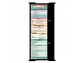 WhiteCoat Clipboard® Trifold - Black Medical Edition