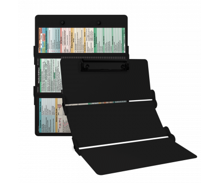 WhiteCoat Clipboard® Trifold - Blackout Medical Edition