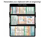 WhiteCoat Clipboard® Trifold - Blackout Medical Edition