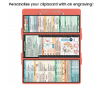 WhiteCoat Clipboard® Trifold - Coral Medical Edition