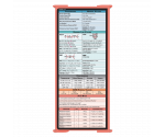 WhiteCoat Clipboard® Trifold - Coral Medical Edition