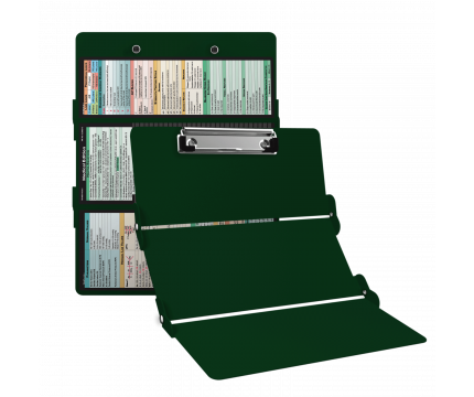 WhiteCoat Clipboard® Trifold - Green Medical Edition