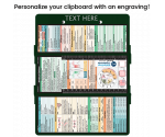 WhiteCoat Clipboard® Trifold - Green Medical Edition