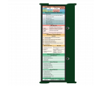 WhiteCoat Clipboard® Trifold - Green Medical Edition