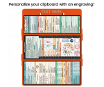 WhiteCoat Clipboard® Trifold - Orange Medical Edition
