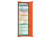WhiteCoat Clipboard® Trifold - Orange Medical Edition