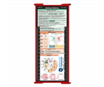 WhiteCoat Clipboard® Trifold - Red Medical Edition