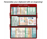 WhiteCoat Clipboard® Trifold - Red Medical Edition
